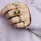Sapphire & Diamond Row Ring