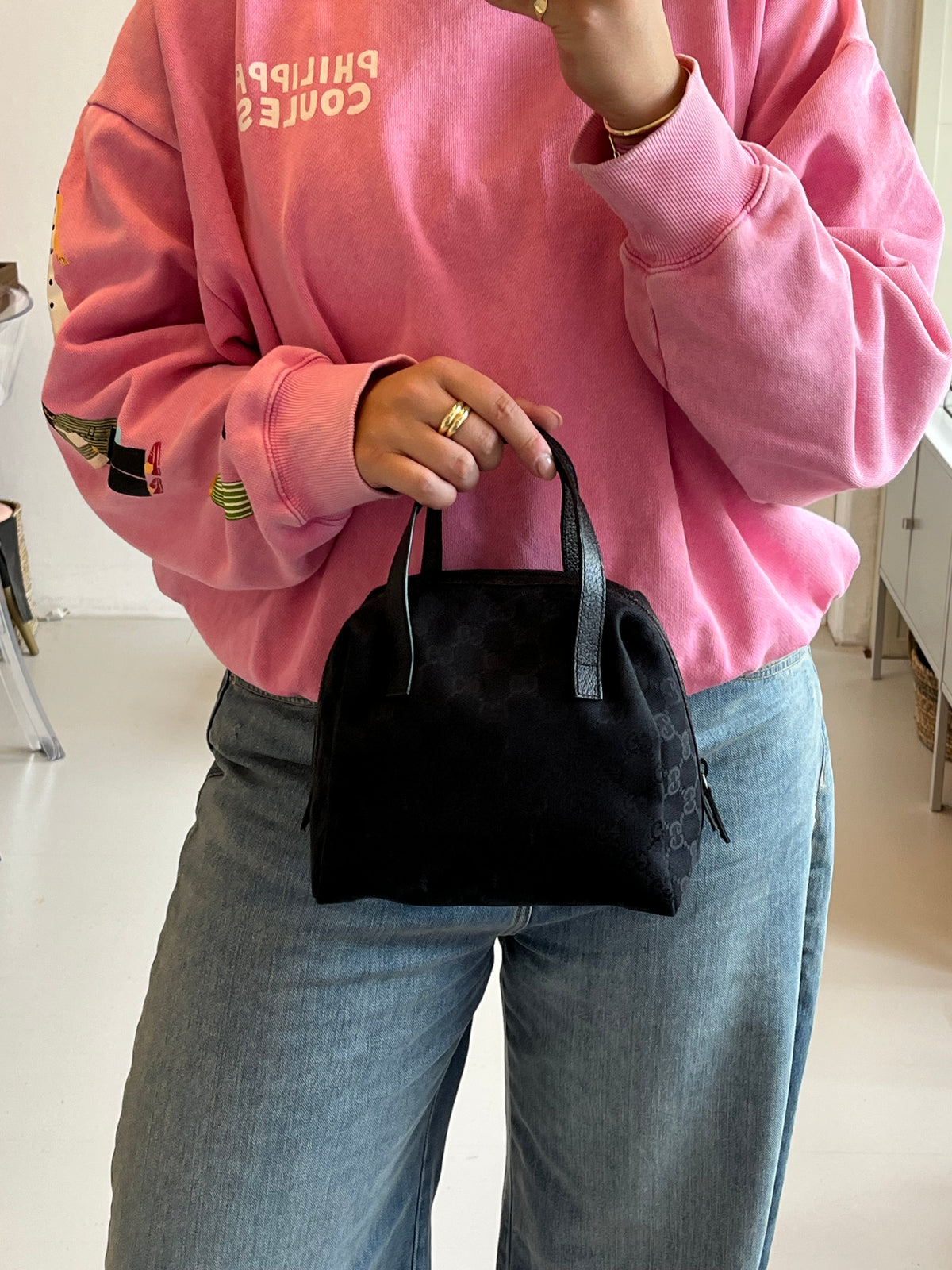 Gucci GG Canvas Balthus Hand Bag