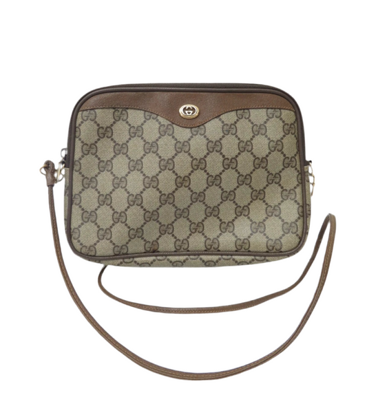Gucci PVC GG Supreme Crossbody Bag