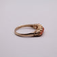 Victorian Coral Five Stone Ring