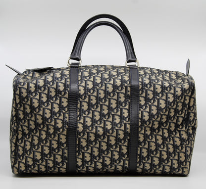 Christian Dior Trotter Canvas Boston Bag
