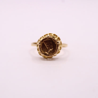 Nefertiti Coin Ring