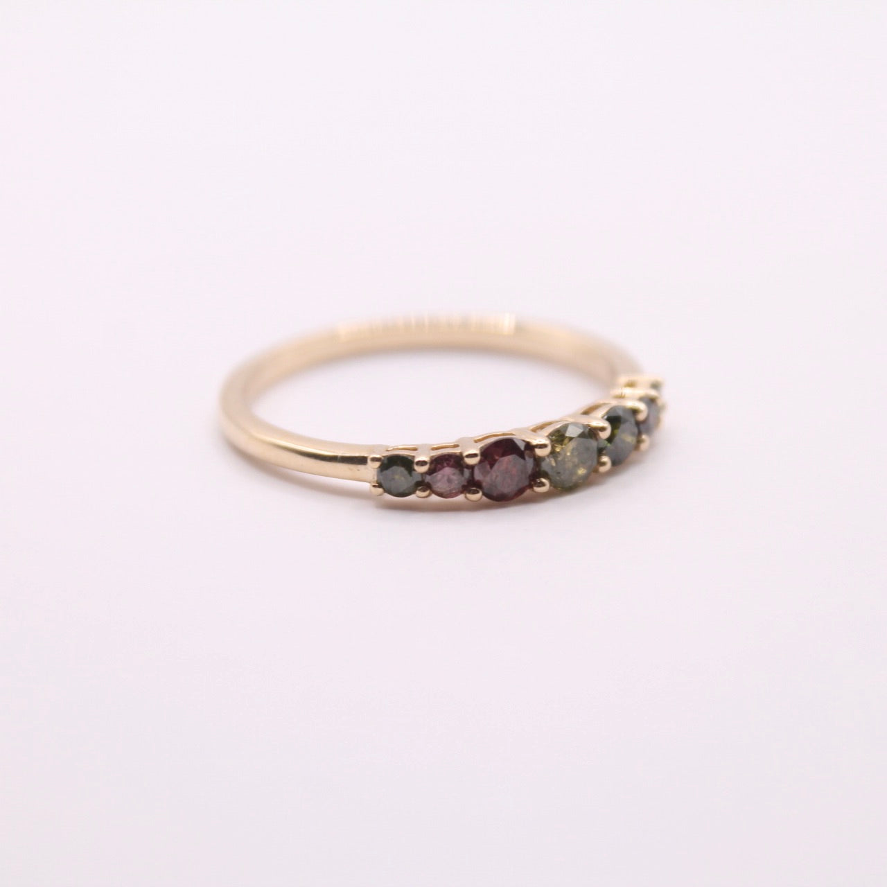 0.5ct Multi Colour Diamond Row Ring