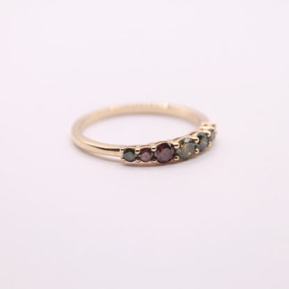 0.5ct Multi Colour Diamond Row Ring