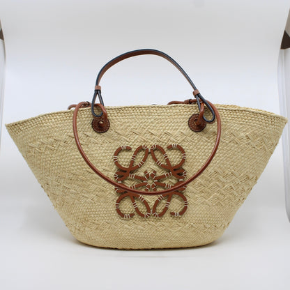 Loewe Anagram Raffia Tote Bag