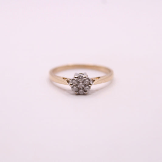 Diamond Flower Ring