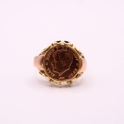 John F Kennedy Coin Ring