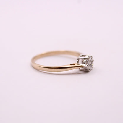 Diamond Flower Ring