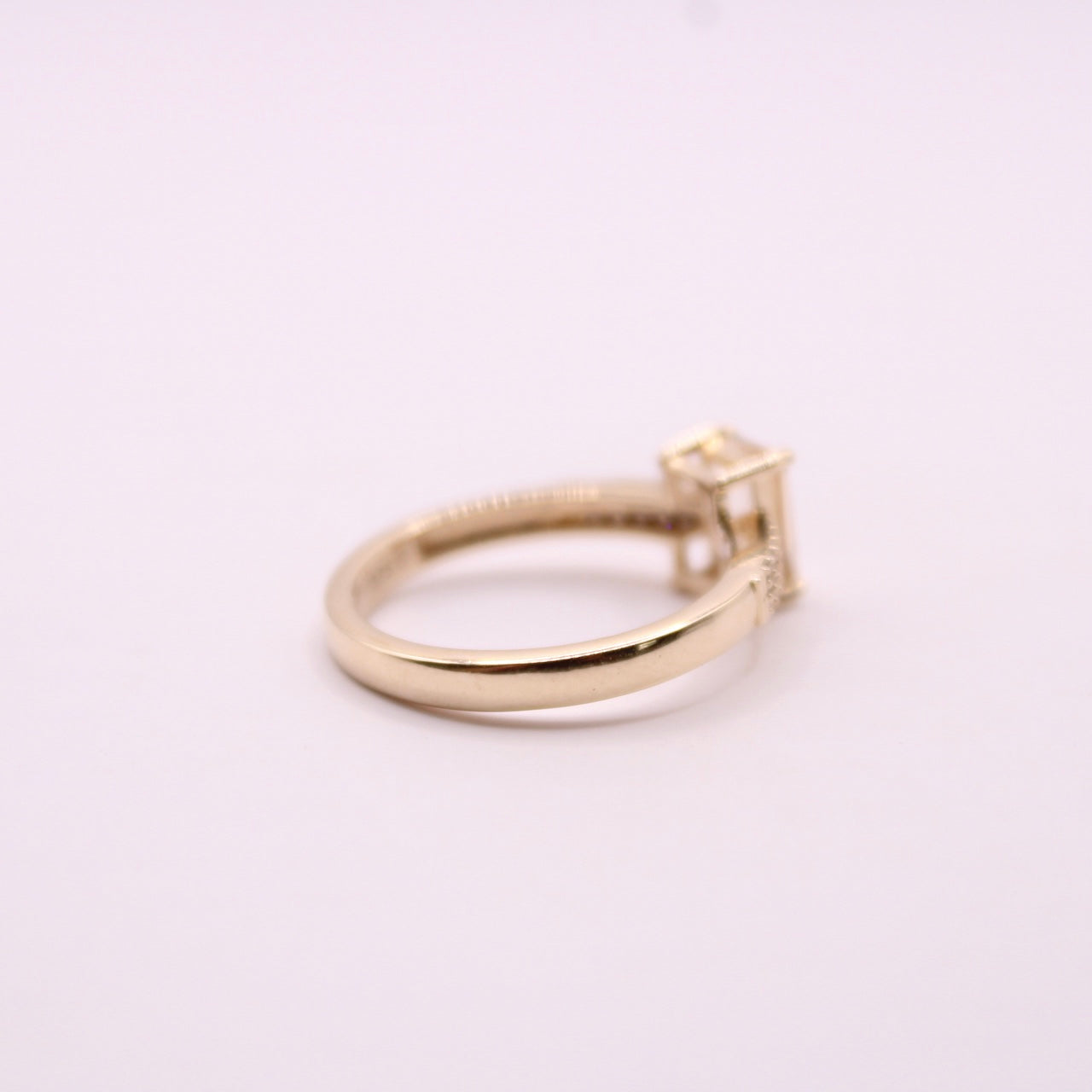 Morganite & Champagne Diamond Ring