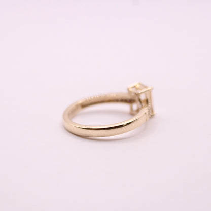 Morganite & Champagne Diamond Ring