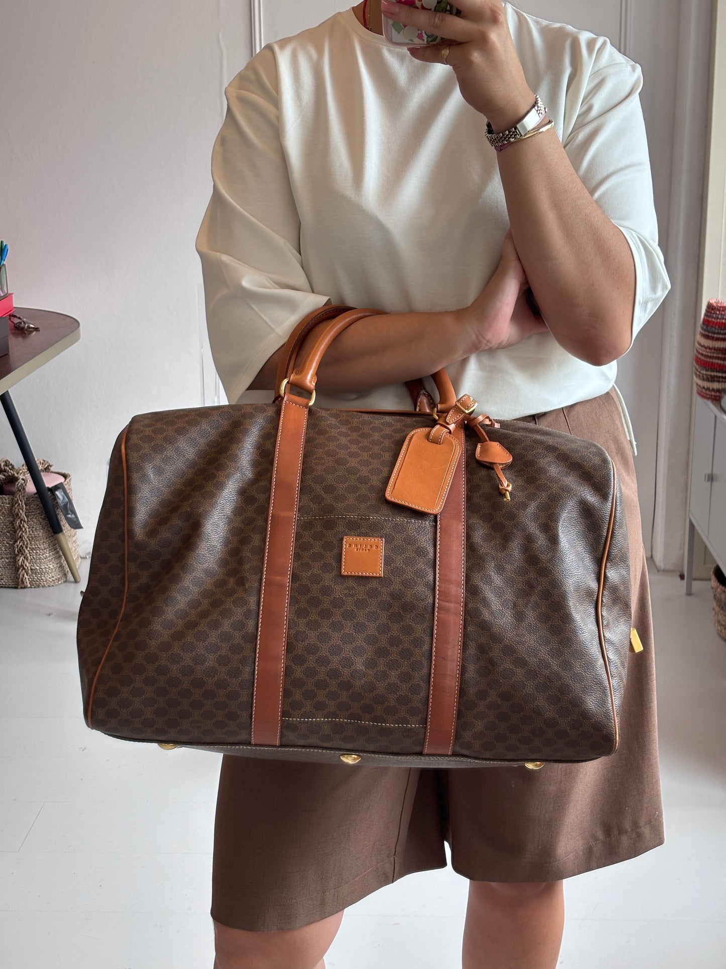Celine Macadam Boston 45 Bag