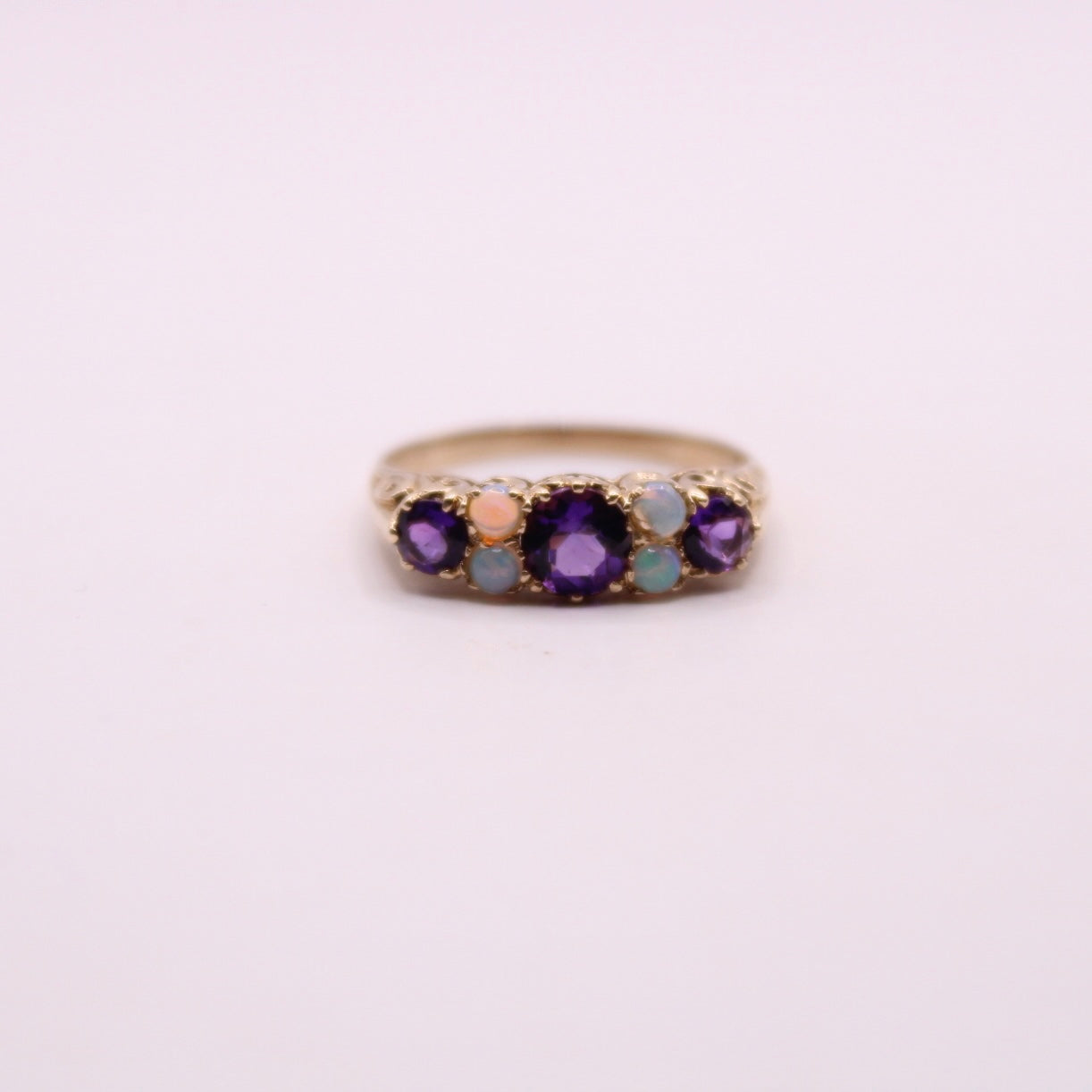 Victorian Opal & Amethyst Ring