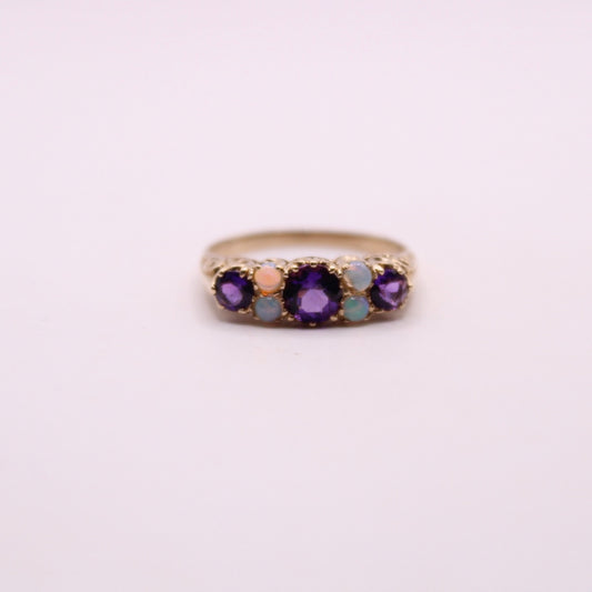 Victorian Opal & Amethyst Ring
