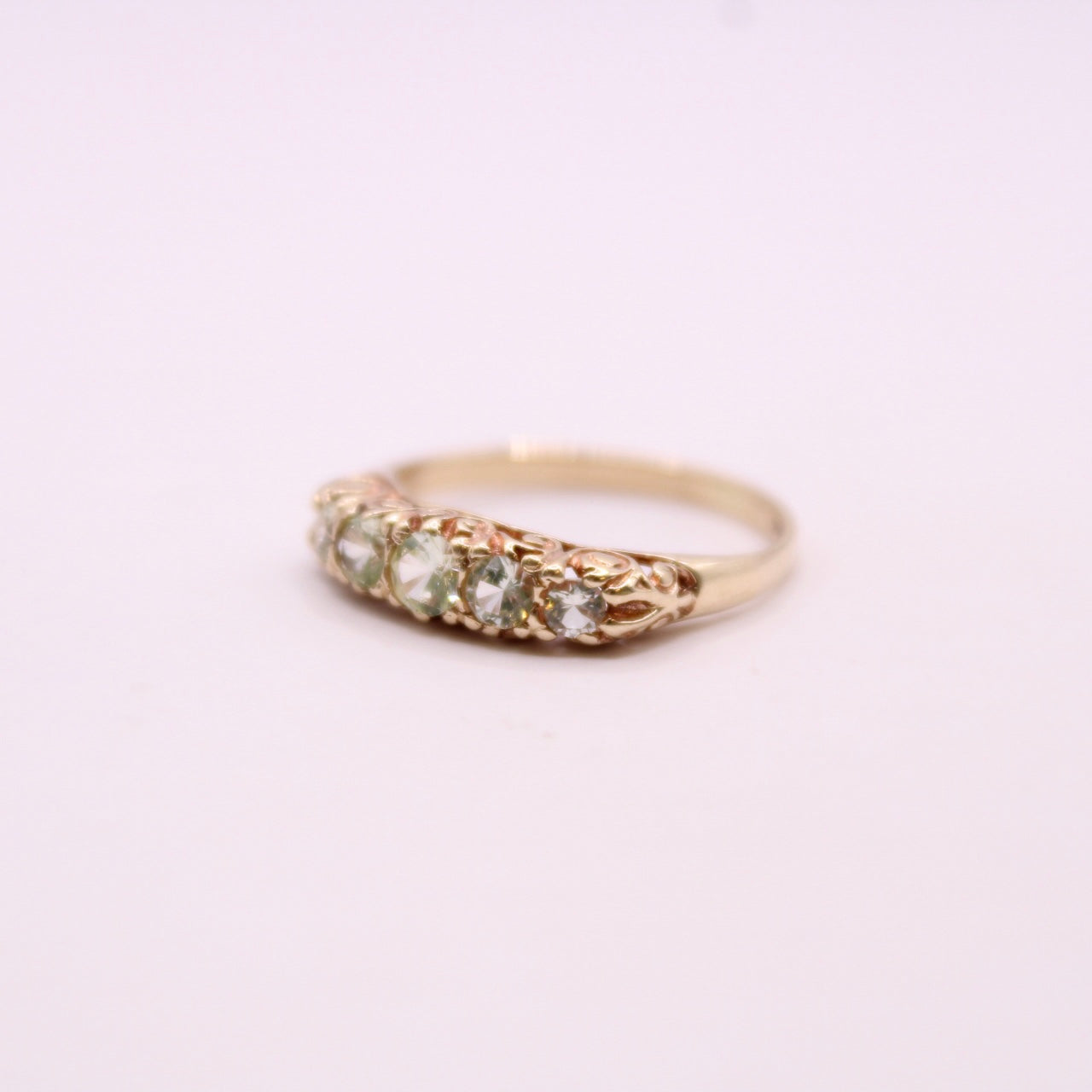 Victorian Chrysolite Row Ring