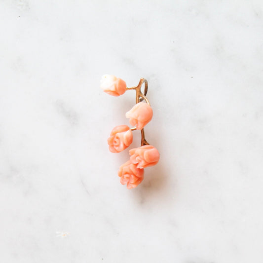 Coral Rose Pendant