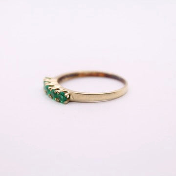 Emerald Row Ring