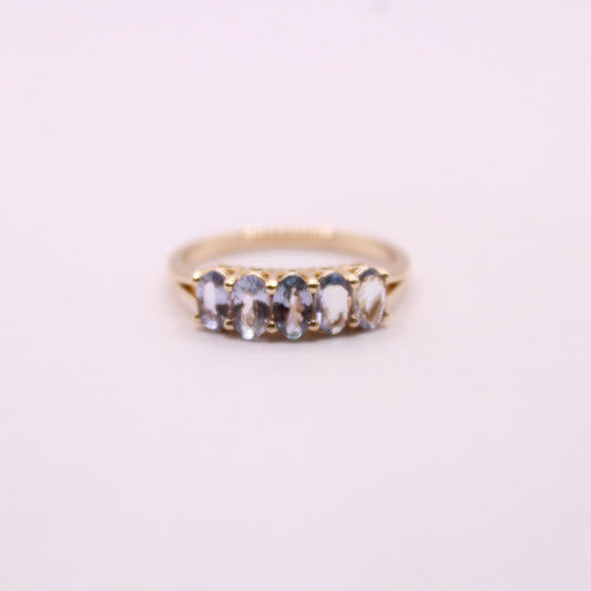 Tanzanite Row Ring