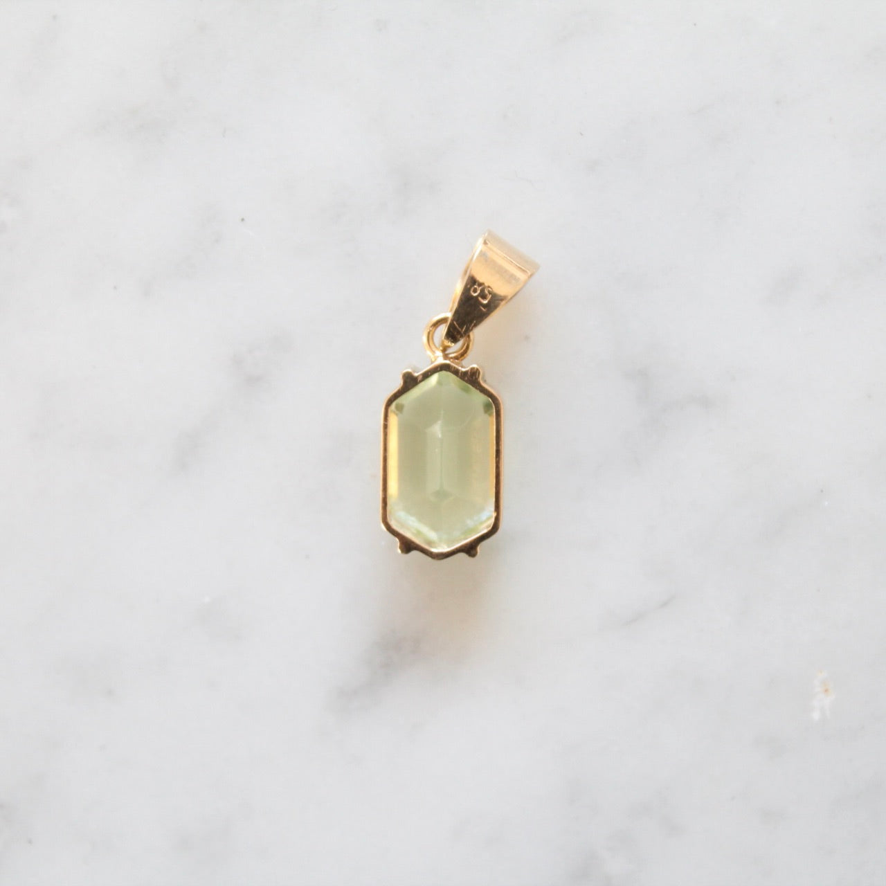 Lime Spinel Pendant