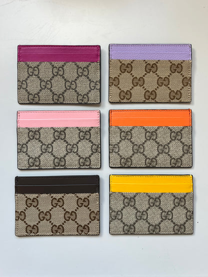 Gucci GG Supreme/Canvas Card Holder