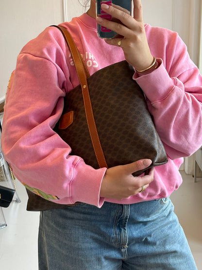 Celine Macadam Canvas Tote Bag