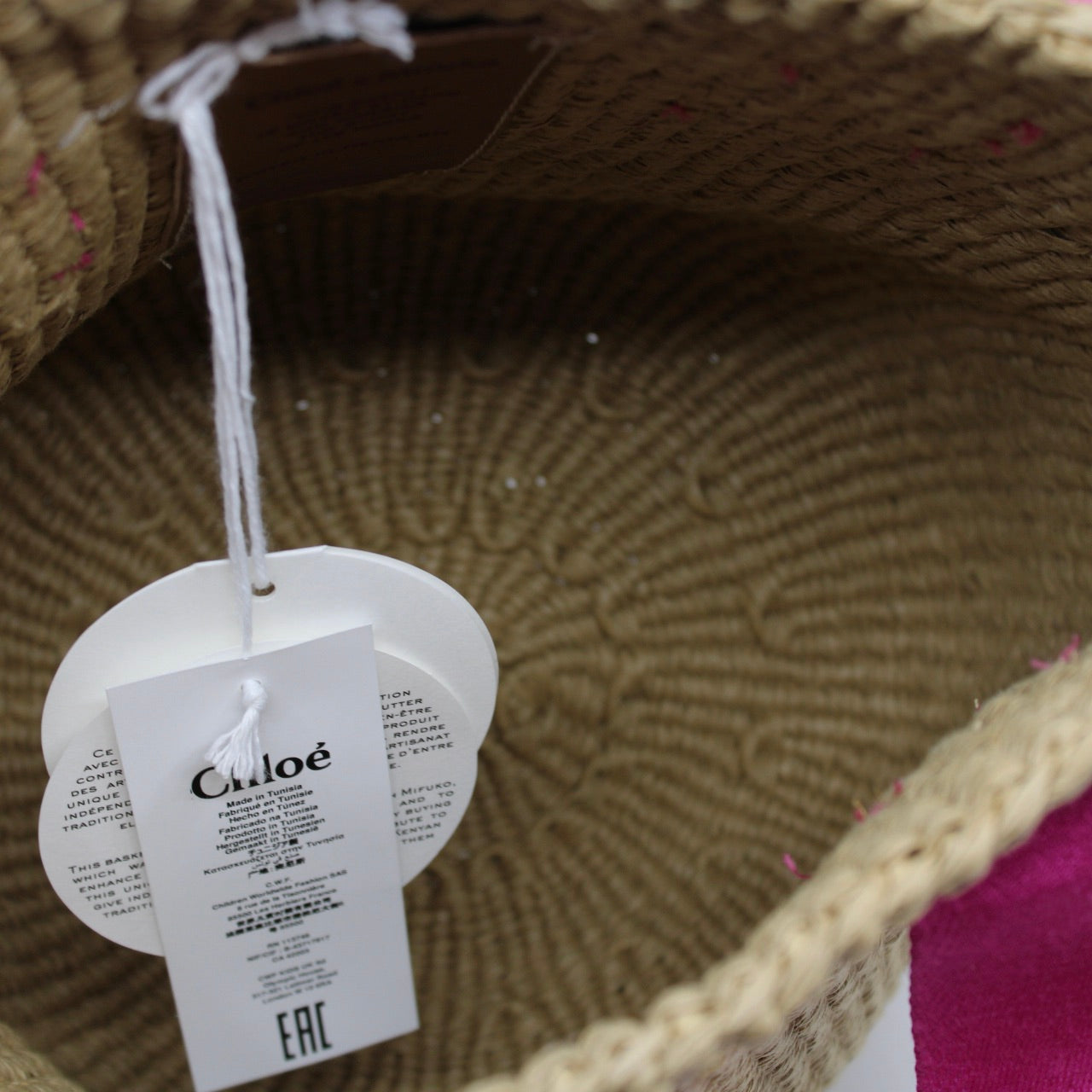 Chloe Raffia Basket Bag