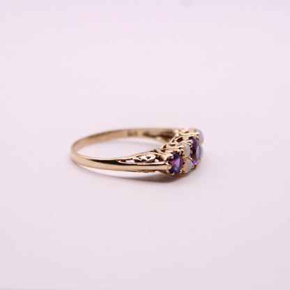 Victorian Opal & Amethyst Ring