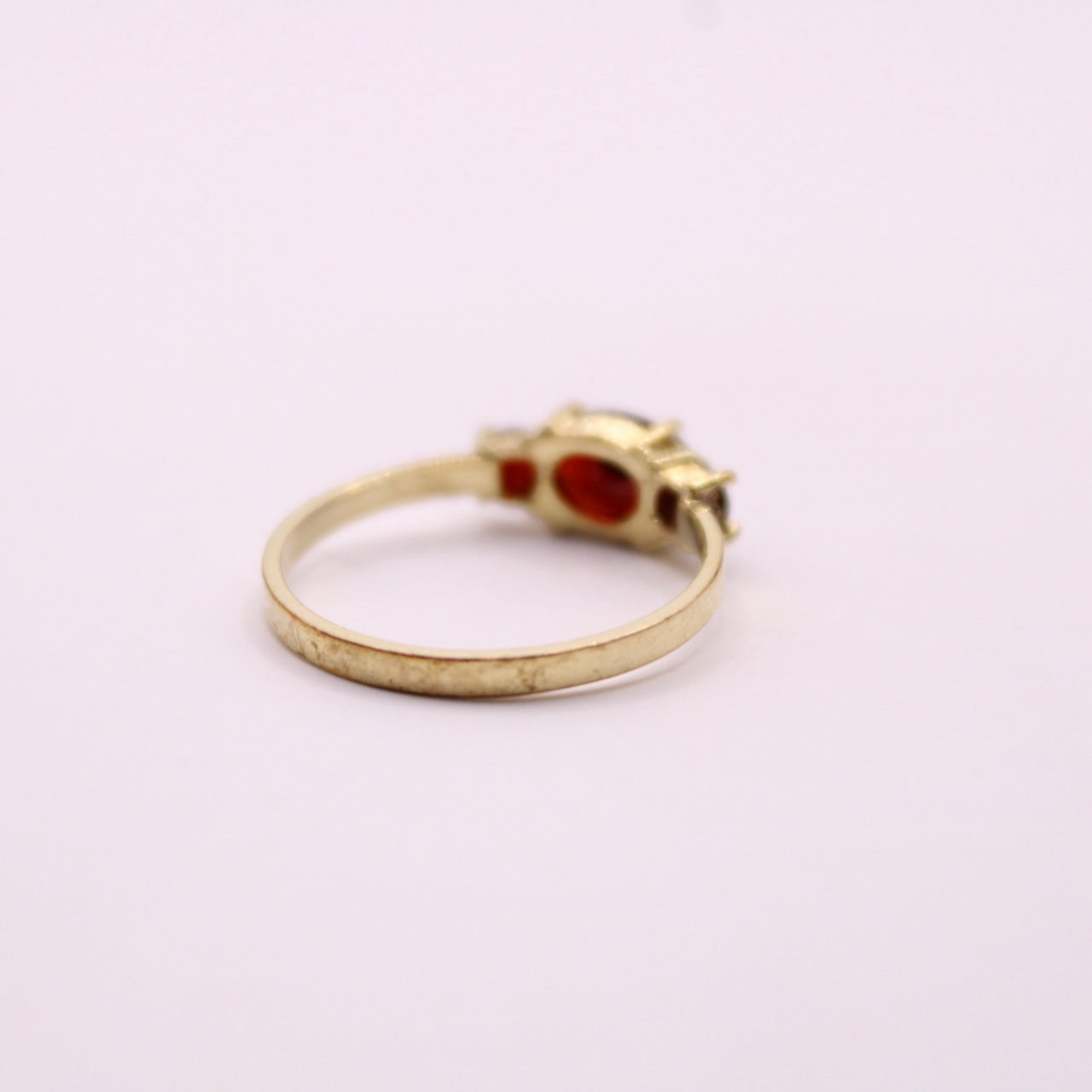 Garnet Trilogy Ring