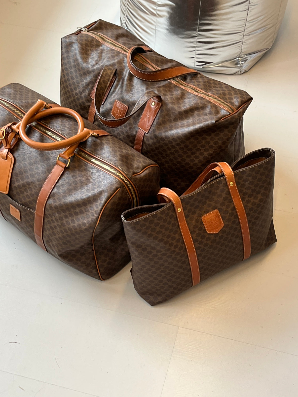 Celine Macadam Canvas Tote Bag
