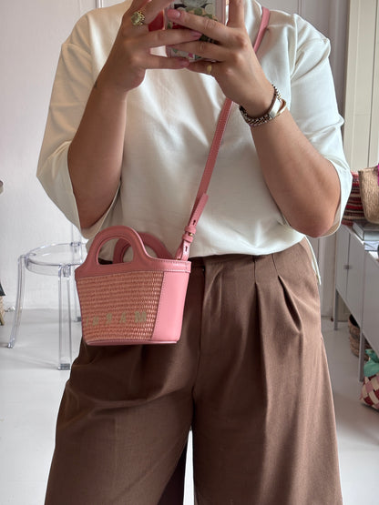 Marni Tropicalia Micro Raffia Shoulder Bag