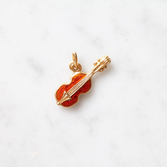 Enamel Guitar Charm