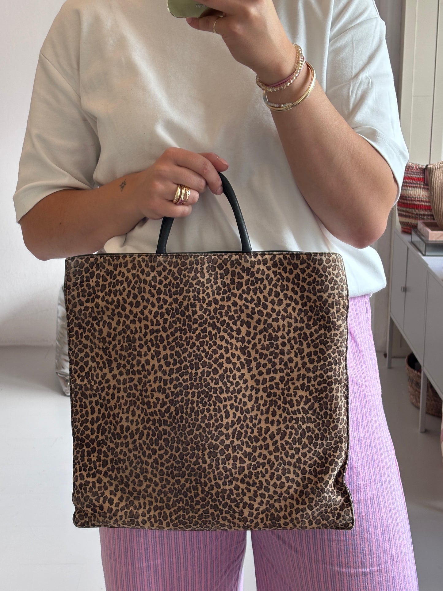 Loewe Leopard Hand Bag