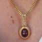 Cabochon Amethyst Pendant