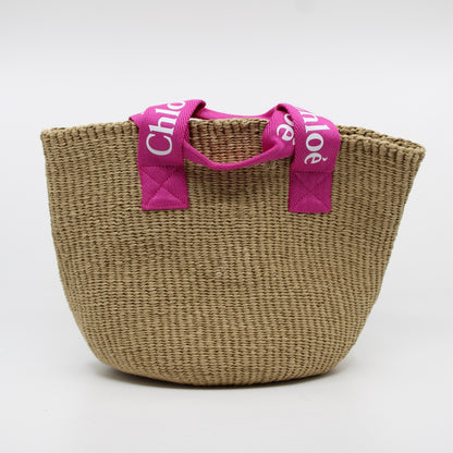 Chloe Raffia Basket Bag