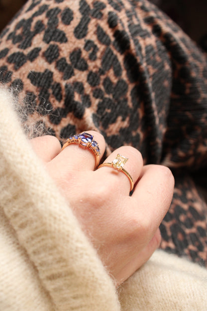 Tanzanite Five Stone Ring