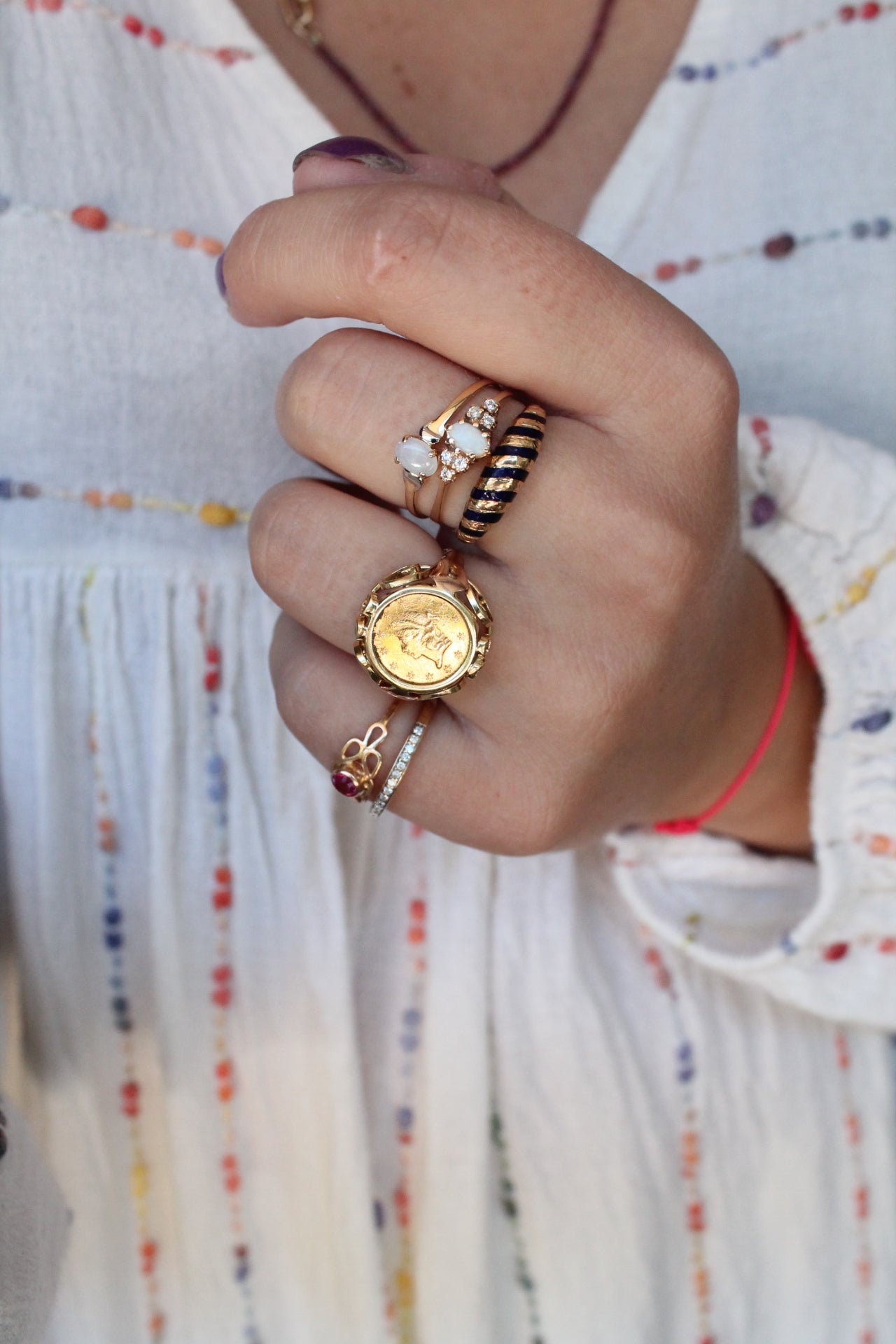 One Dollar Coin Ring