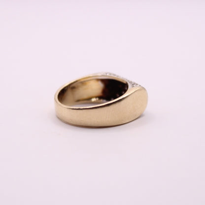 Solid Diamond Statement Ring