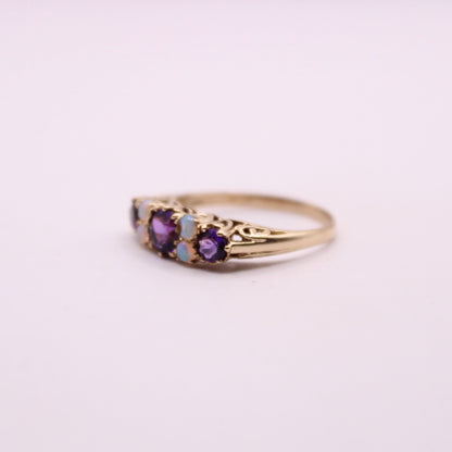 Victorian Opal & Amethyst Ring