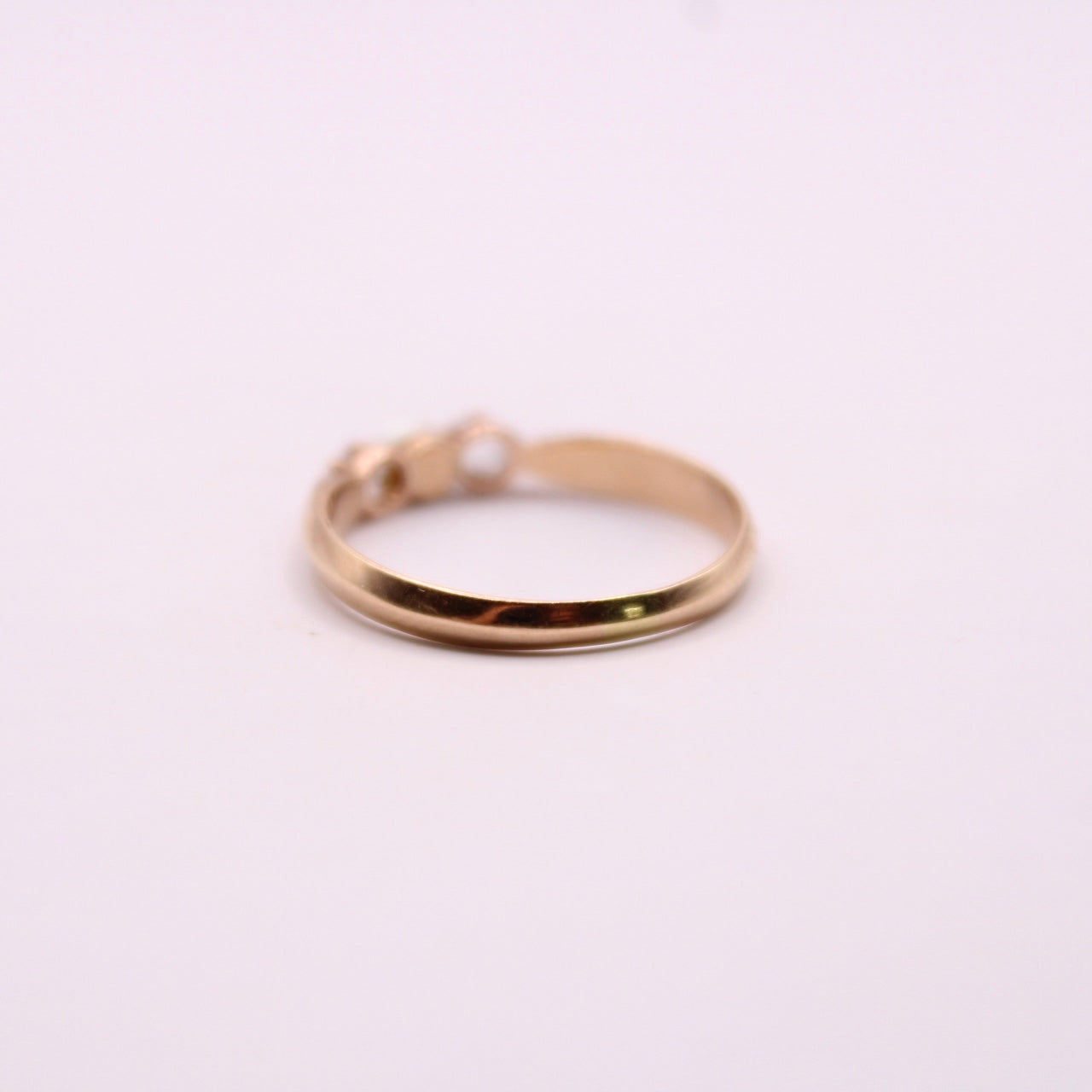 Freshwater Pearl & Diamond Trilogy Ring