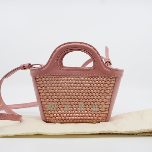 Marni Tropicalia Micro Raffia Shoulder Bag