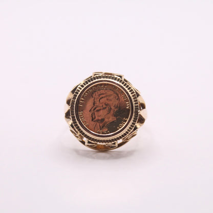 John F Kennedy Coin Ring