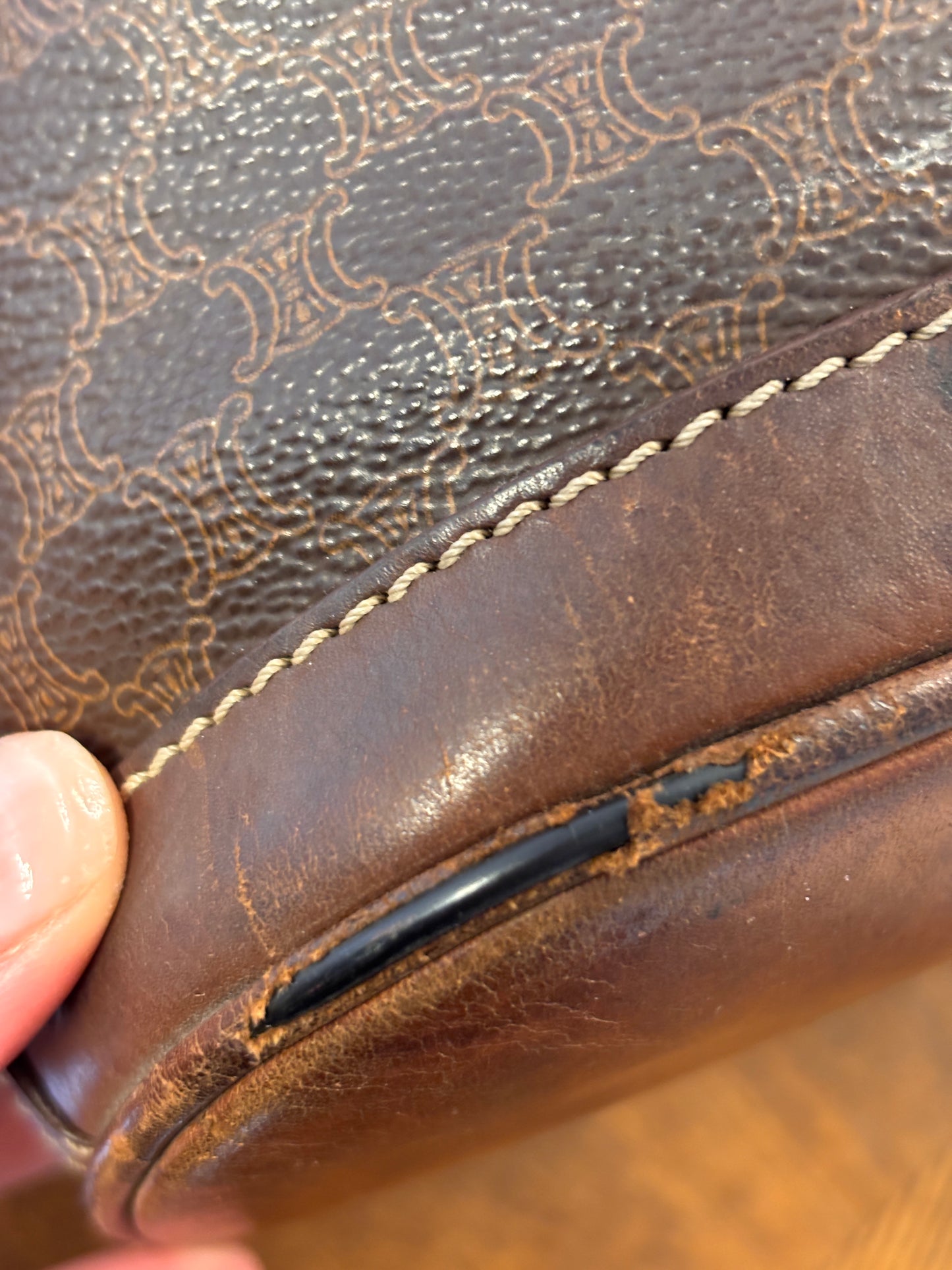 Celine Macadam Bucket Shoulder Bag