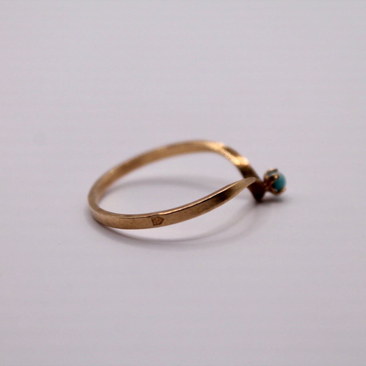 Turquoise Wishbone Ring