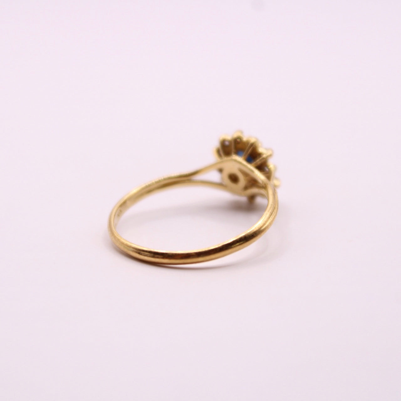 Sapphire & Diamond Lady Di Ring