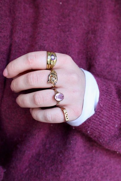 Pink Sapphire Statement Ring