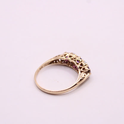 Victorian Opal & Amethyst Ring