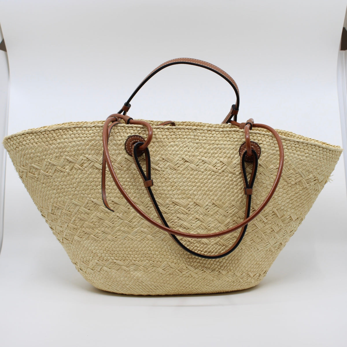 Loewe Anagram Raffia Tote Bag