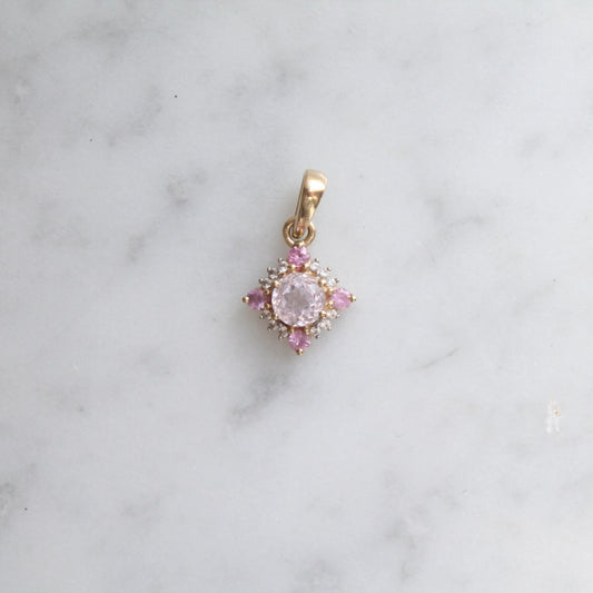 Dreamy Kunzite & Pink Sapphire Pendant