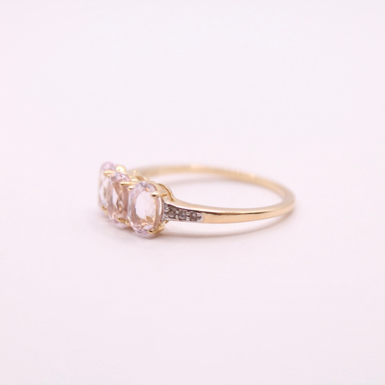 Kunzite Trilogy Ring