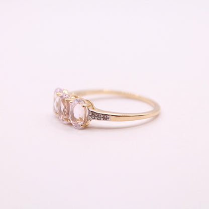 Kunzite Trilogy Ring