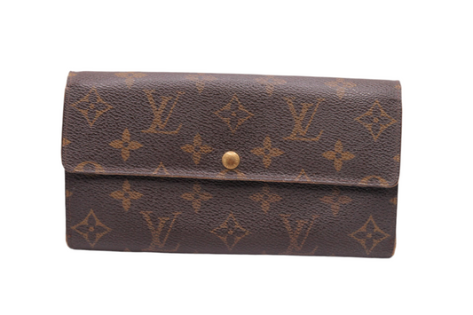 Louis Vuitton Monogram Sarah Long Wallet